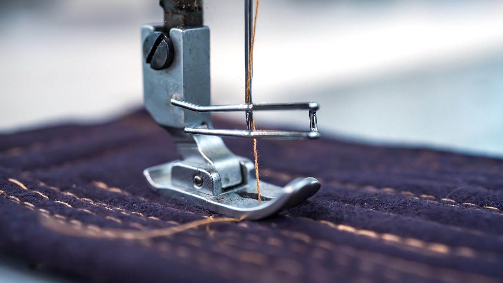 Sewing machine stitching
